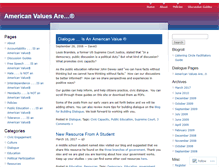 Tablet Screenshot of americanvaluesare.com